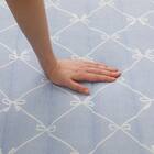 洗える接触冷感ラグ NクールリボンLA(130X185 ブルー NR04) 16枚目画像
