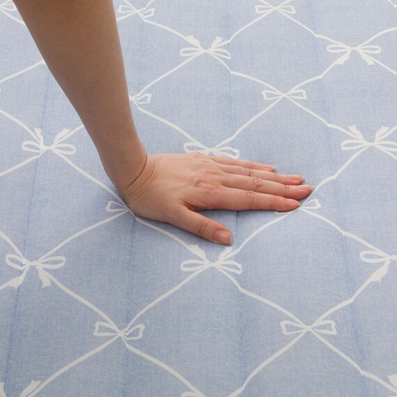 洗える接触冷感ラグ NクールリボンLA(130X185 ブルー NR04) 16枚目画像