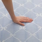 洗える接触冷感ラグ NクールリボンLA(130X185 ブルー NR04) 16枚目画像