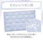 洗える接触冷感フロアマット NクールリボンLA(50X80 ブルー NR04) 3枚目画像