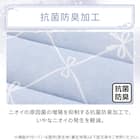 洗える接触冷感フロアマット NクールリボンLA(50X80 ブルー NR04) 5枚目画像