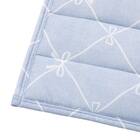 洗える接触冷感フロアマット NクールリボンLA(50X80 ブルー NR04) 9枚目画像