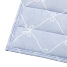 洗える接触冷感フロアマット NクールリボンLA(50X80 ブルー NR04) 9枚目画像