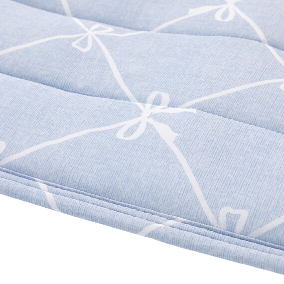 洗える接触冷感フロアマット NクールリボンLA(50X80 ブルー NR04) 11枚目画像