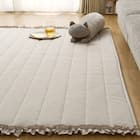 洗える接触冷感ラグ Nクールフリル(130X185 モカ rDS1) 10枚目画像