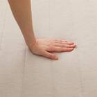 洗える接触冷感ラグ Nクールフリル(130X185 モカ rDS1) 16枚目画像