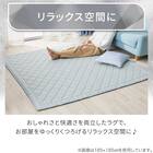 15mmウレタン入り極冷ラグ Nクール極冷ヤシ柄(130X185 NR04) 10枚目画像