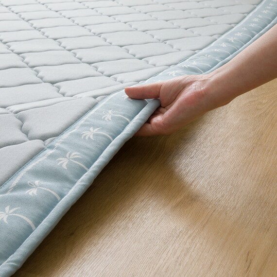 15mmウレタン入り極冷ラグ Nクール極冷ヤシ柄(130X185 NR04) 18枚目画像