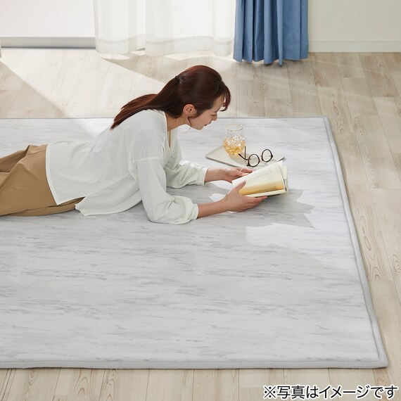 15mmウレタン入り極冷ラグ Nクール極冷石目柄(130X185 rDS2) 13枚目画像