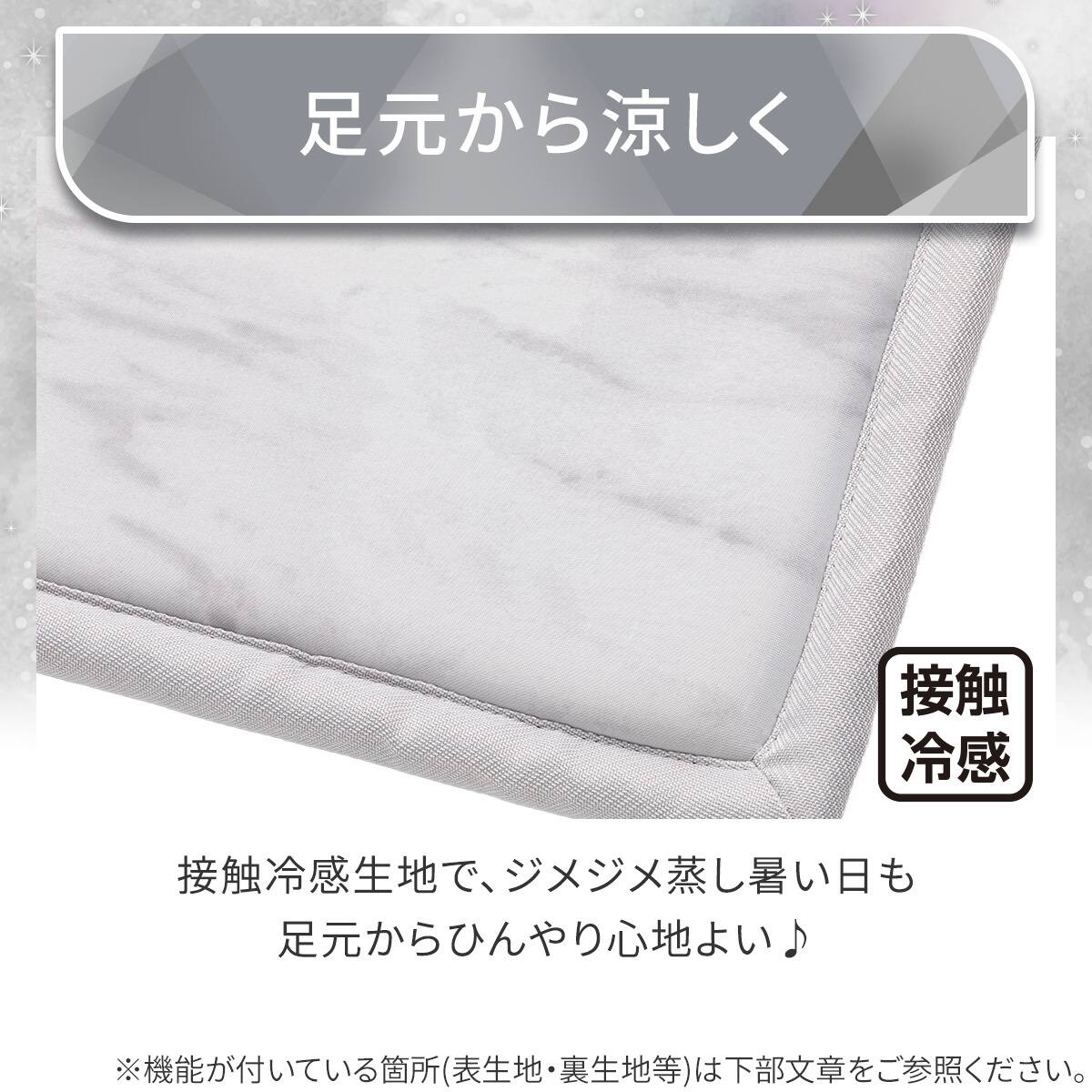 15mmウレタン入り極冷フロアマット Nクール極冷石目柄(50X120 rDS2