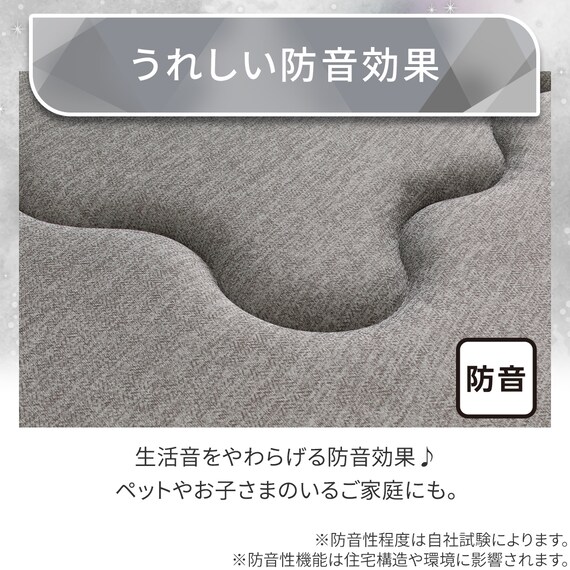 極厚30mmウレタン入り極冷ラグ Nクール極冷(130X185 グレー rDS4) 6枚目画像