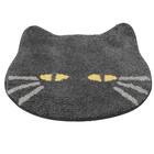 アクセントマット 滑り止めシート付き(デコネコ ブラック gST7) 4枚目画像