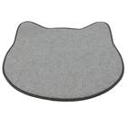 アクセントマット 滑り止めシート付き(デコネコ ブラック gST7) 5枚目画像