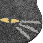 アクセントマット 滑り止めシート付き(デコネコ ブラック gST7) 8枚目画像