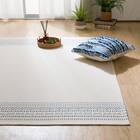 シンプル綿混ラグ(100X140 QA01) 1枚目画像