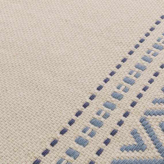 シンプル綿混ラグ(100X140 QA01) 5枚目画像