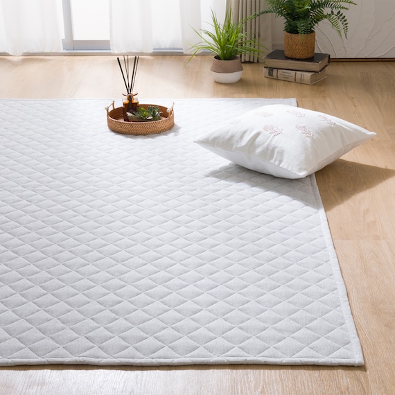 洗えるキルトラグ(ワッフル 185X185 QA03) 1枚目画像