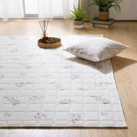 洗えるキルトラグ(リーフガラ 130X185 WY01)