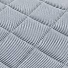 ウレタン10mm入り綿100%キルトラグ(ピケqu ブルー 130X185 DL02) 2枚目画像