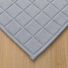 ウレタン10mm入り綿100%キルトラグ(ピケqu ブルー 130X185 DL02) 3枚目画像