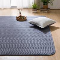 ウレタン10mm入り綿100％洗えるキルトラグ(コットン 130X185 YN01)