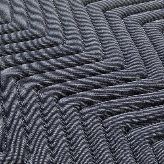 ウレタン10mm入り綿100%キルトラグ(コットン 130X185 YN01) 2枚目画像