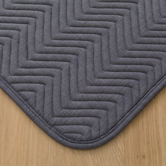 ウレタン10mm入り綿100％キルトラグ(コットン 130X185 YN01) 3枚目画像