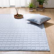 ウレタン10mm入り綿100％キルトラグ(コットン DL03)