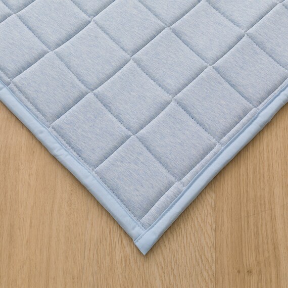 ウレタン10mm入り綿100%キルトラグ(コットン 130X185 DL03) 3枚目画像