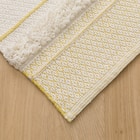インド綿使用コットンラグ(spr 180X180 YE HF1) 3枚目画像
