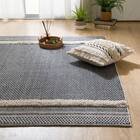 インド綿使用コットンラグ(sdr 100X140 BK HF3) 1枚目画像