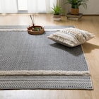 インド綿使用コットンラグ(sdr 100X140 BK HF3) 1枚目画像