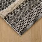 インド綿使用コットンラグ(sdr 100X140 BK HF3) 3枚目画像