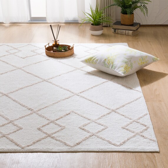 インド綿使用コットンラグ(bsr 120X180 BE HF4) 1枚目画像