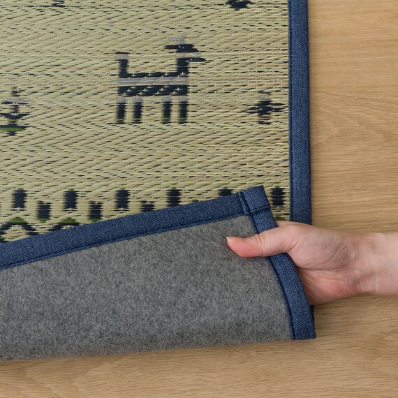 い草ラグ(120X180 ブルー WY02) 8枚目画像