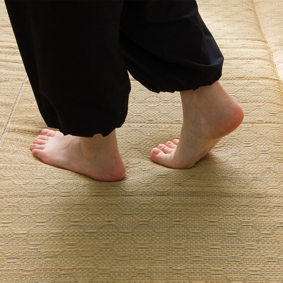 ボリュームい草ラグ(PL 180X180 WY03) 8枚目画像