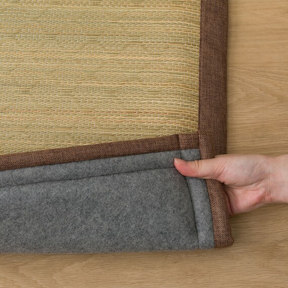 ボリュームい草ラグ(PL 180X180 WY03) 9枚目画像