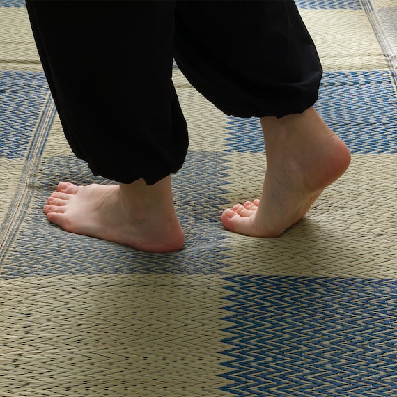 ボリュームい草ラグ(PL 180X180 WY04) 9枚目画像