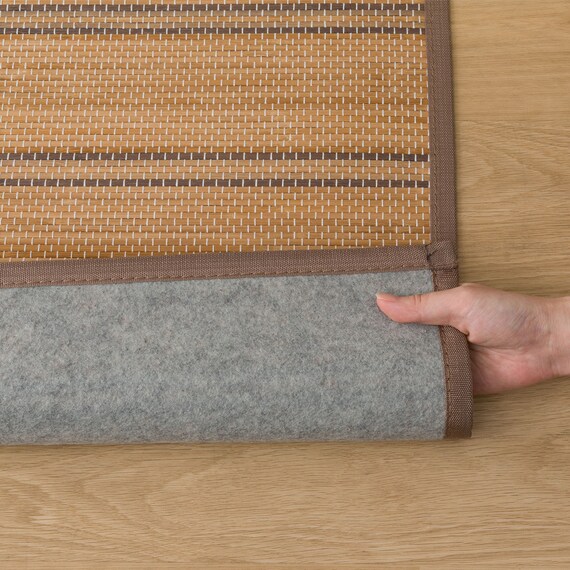 竹ラグ(120X180 ブラウン SQ01) 8枚目画像