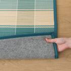 竹ラグ(120X180 ブルー SQ02) 8枚目画像