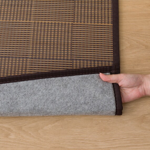 竹ラグ(120X180 ブラウン SQ03) 8枚目画像