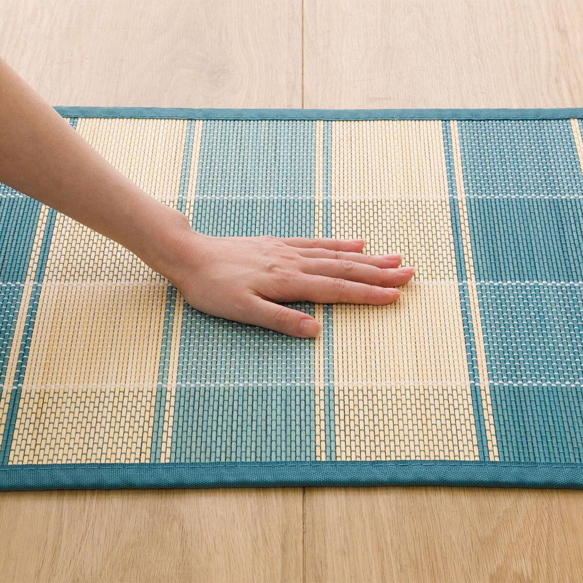 竹マット(ブルー 45X65 SQ07) | ニトリネット【公式】 家具