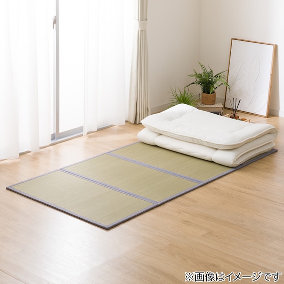 4つ折りい草マット(100X200 NJ07) 3枚目画像