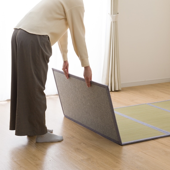 4つ折りい草マット(100X200 NJ07) 5枚目画像