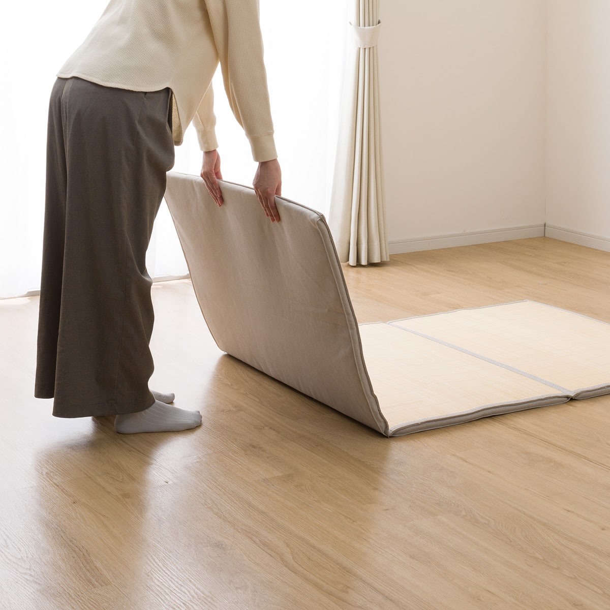 3つ折り竹マット(90X180 SQ10) | ニトリネット【公式】 家具