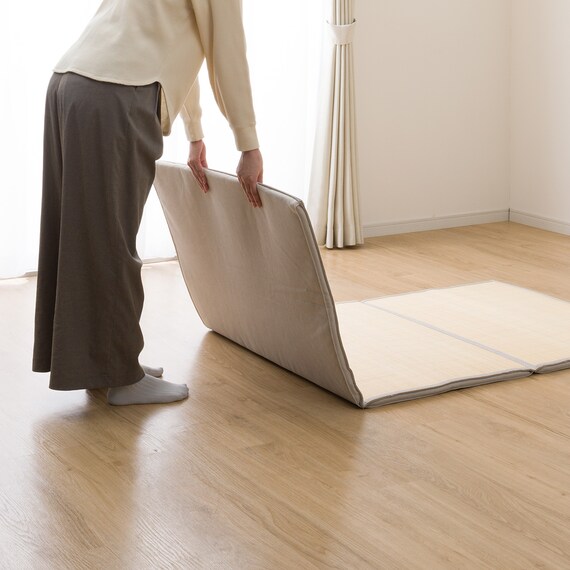 3つ折り竹マット(90X180 SQ10) 6枚目画像