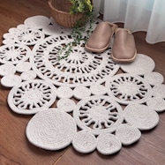 インド綿混アクセントマット 60X90cm (TRC)