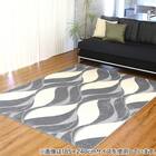 防ダニ・抗菌防臭ラグ(WAV 130X185 グレー) 7枚目画像