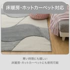 防ダニ・抗菌防臭ラグ(CRV 185X185 グレー) 5枚目画像