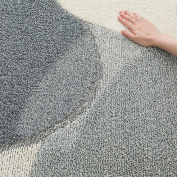 防ダニ・抗菌防臭ラグ(CRV 185X185 グレー) 13枚目画像